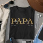 Dad T-Shirt , Personalized With Name , Gift Birth Father'S Day Birthday