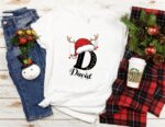 Family Christmas Name Shirt, Monogrammed Family Christmas Shirt, Personalized Christmas Family T-Shirt, Custom Christmas Shirt With Name,