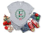 Monogrammed Family Christmas Shirt, Family Christmas Name Shirt, Personalized Christmas Family T-Shirt, Custom Christmas Shirt With Name,