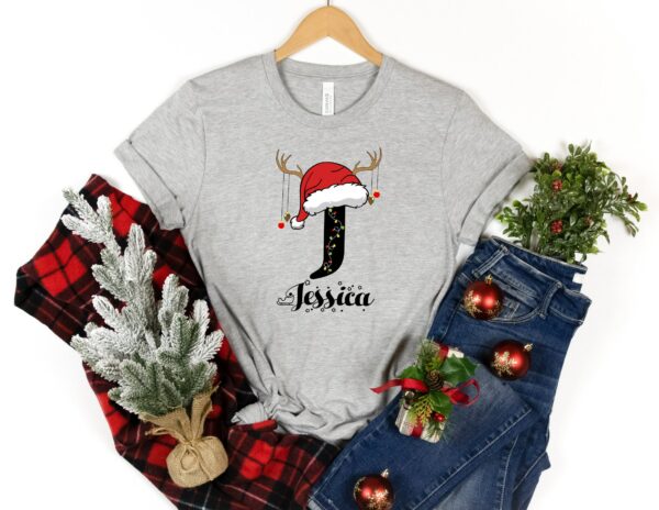 Family Christmas Name Shirt, Monogrammed Family Christmas Shirt, Personalized Christmas Family T-Shirt, Custom Christmas Shirt With Name,