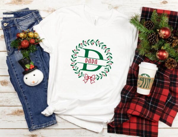 Monogrammed Family Christmas Shirt, Family Christmas Name Shirt, Personalized Christmas Family T-Shirt, Custom Christmas Shirt With Name,