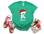 Family Christmas Name Shirt, Monogrammed Family Christmas Shirt, Personalized Christmas Family T-Shirt, Custom Christmas Shirt With Name,