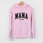 Personalized Mama Est. 2024, Customized Hoodie For Expecting Mothers, Cute New Mother Gift Idea, Pregnancy Announcement Sweatshirt