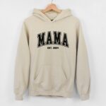 Personalized Mama Est. 2024, Customized Hoodie For Expecting Mothers, Cute New Mother Gift Idea, Pregnancy Announcement Sweatshirt