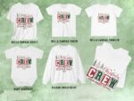 Family Christmas Name Shirt, Monogrammed Family Christmas Shirt, Personalized Christmas Family T-Shirt, Custom Christmas Shirt With Name