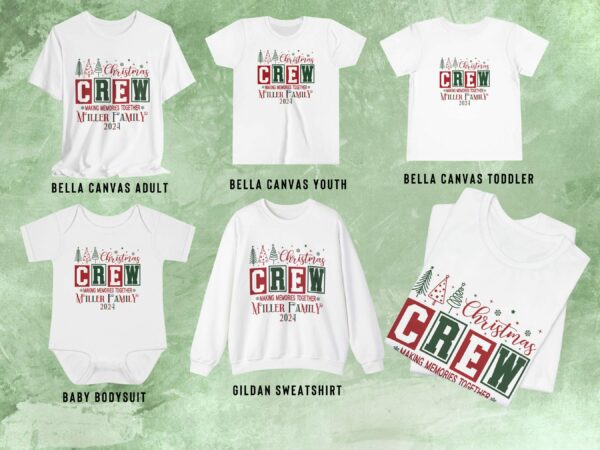 Family Christmas Name Shirt, Monogrammed Family Christmas Shirt, Personalized Christmas Family T-Shirt, Custom Christmas Shirt With Name