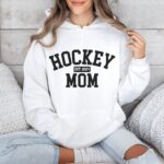 Hockey Mom Hoodie, Custom Hockey Mom Est. 2024, Personalized Sports Mama Hooded Sweatshirt, Game Day Apparel, Gift For Hockey Mom